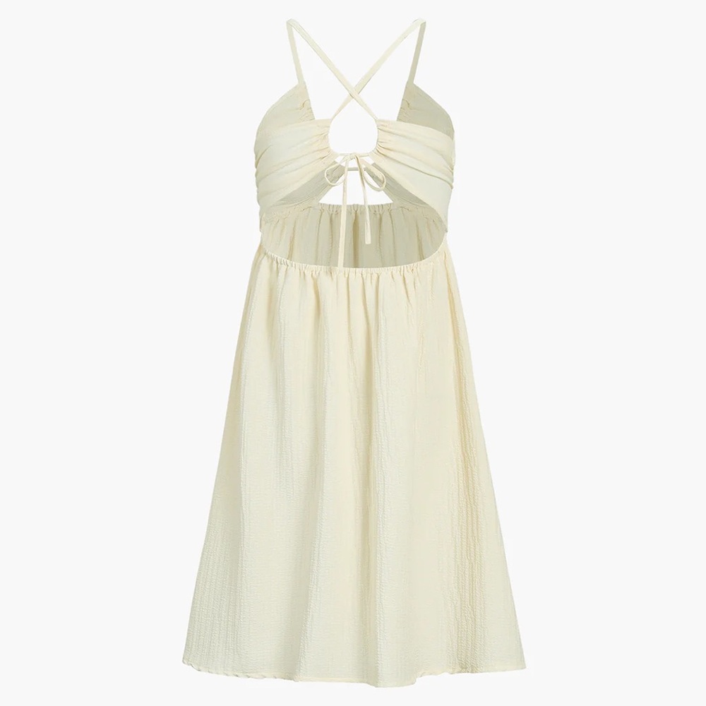 Backless Criss‎ Cross Split Midi Dress - Picture 4 of 4